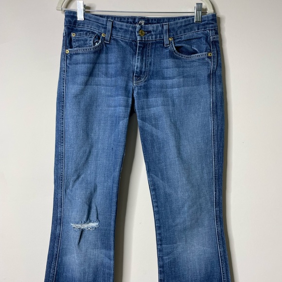 7 For All Mankind A Pocket Flare Jeans 29 - Picture 2 of 7